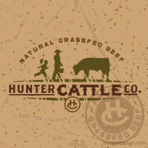 Hunter Cattle Company Logo design