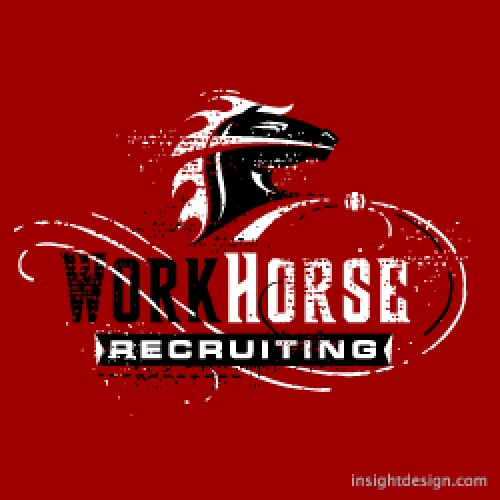 WorkHorse Recruiting logo design