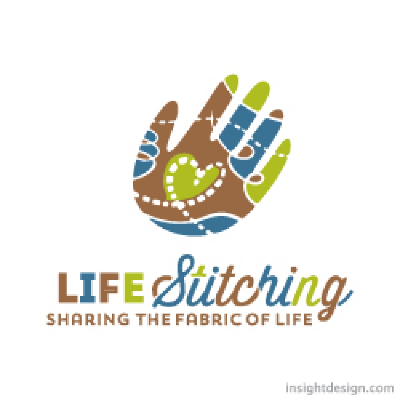 Life Stitching Logo Design