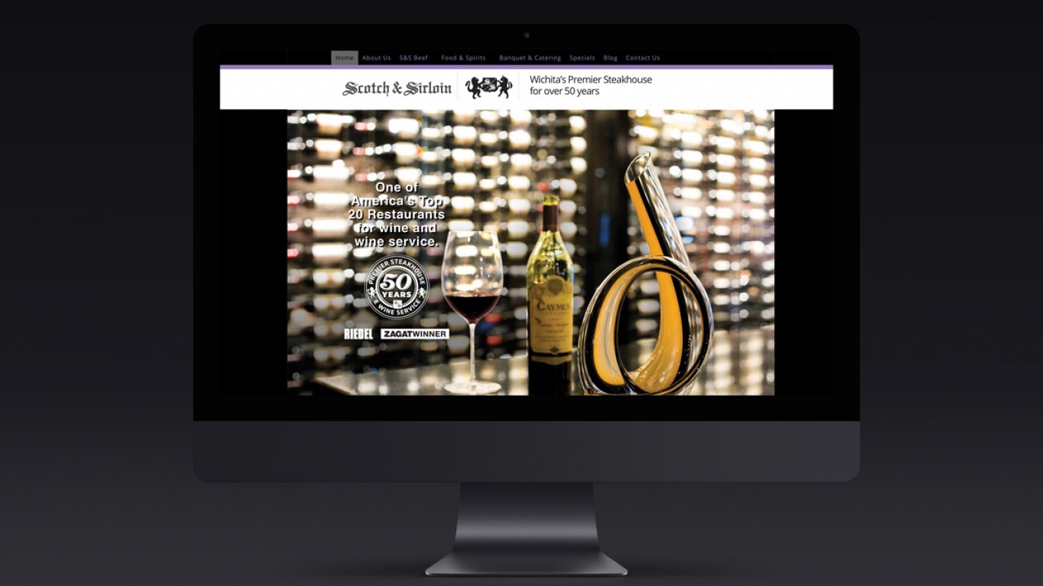 Scotch &amp; Sirloin Wichita Website Design