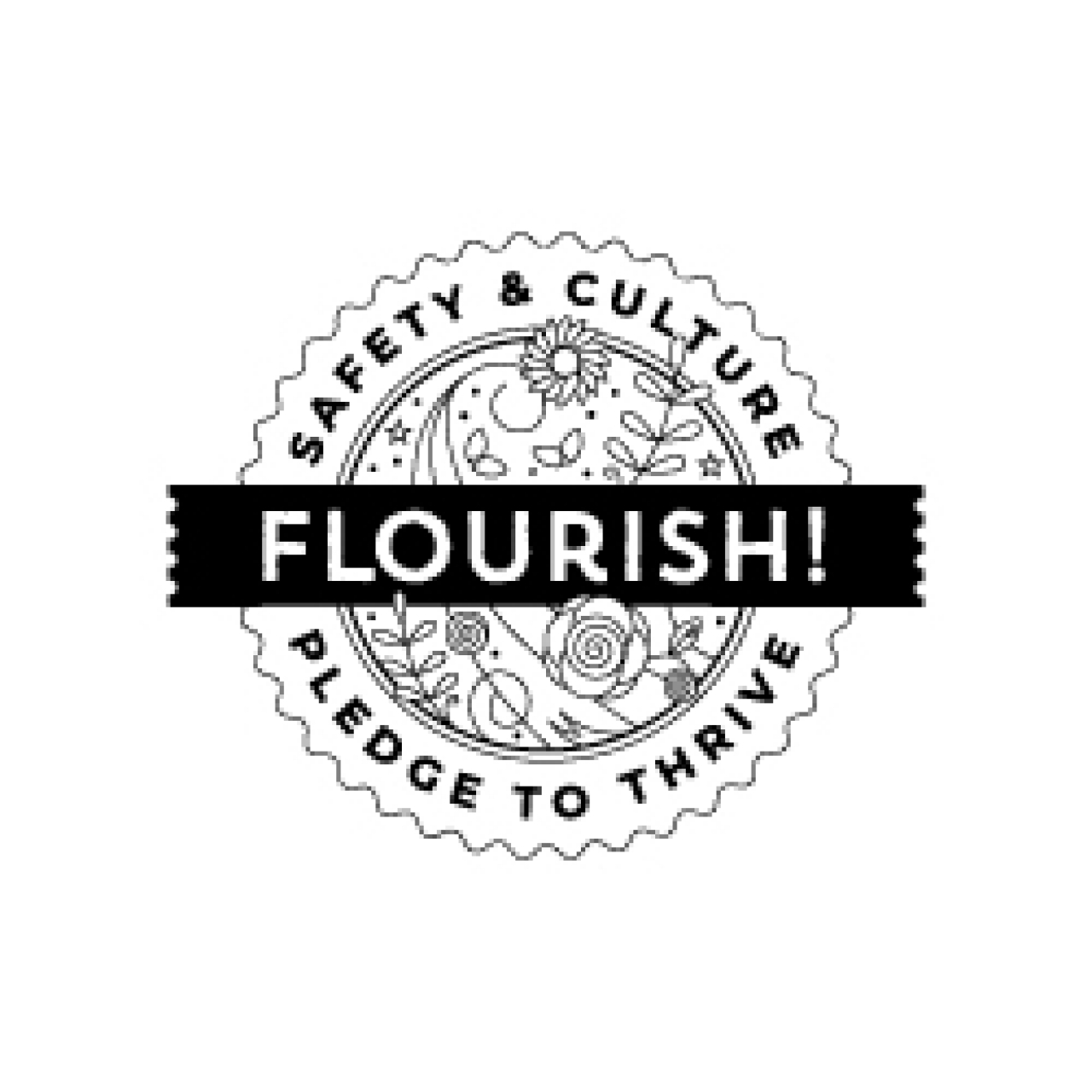 Logo Design for Thrive Restaurant Group that uses line to create the concept of flourish
